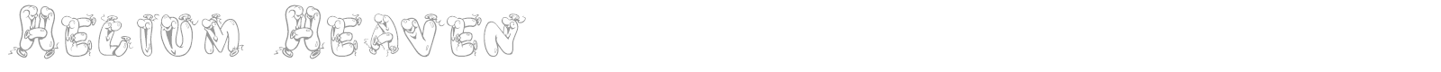 Helium Heaven font preview